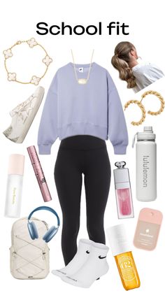 school fit Outfit Inspo For School Leggings, Fits For School Cute, Easy School Outfits Casual, Really Cute Outfits For School, Cute Outfits For Middle School, Cute Fits For School, Cute School Fits, School Wishlist, Middle School Outfit