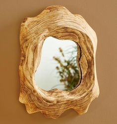 Reflections of Nature Mirror - Wild Wings Natural Wood Mirror, Nature Mirror, Farmhouse Western, Half Bath Decor, Blue Bird Art, Dream Frame, Birch Branches, Eye Of The Beholder