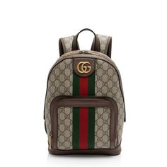 The Italian Fashion House Of Gucci Continues To Reinterpret Its Rich Heritage Under Current Creative Director Alessandro Michele (2015). Maintaining A Balance Between Historical Reference And Contemporary Eclectic Flare, The Brand’s Signature “Double G” Remains Iconic. Gucci Has Been Recognized As A Worldwide Leader In The Luxury Goods Market For 90 Years. Condition: Gently Loved - Light Wear To Exterior Bottom Corners. Minor Creasing Throughout Exterior Leather Trim. Light Surface Scratches To Louis Vuitton Supreme Backpack, Contemporary Eclectic, Alessandro Michele, Small Backpack, S Signature, Luxury Goods, Fashion House, Love And Light, Italian Fashion