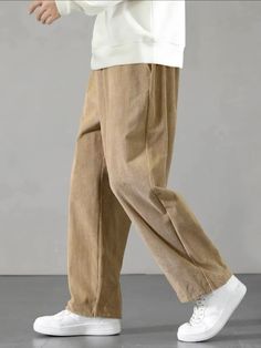 Polyester made, long length, wide leg, casual style Styling Trousers, Boys Dressing, Hirako Shinji, Men Outfits Aesthetic, Clothing Branding Design, Mens Smart Casual Outfits, Mens Linen Pants, Hype Clothing, Classy Outfits Men