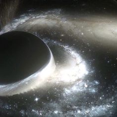 a black hole in the center of a galaxy