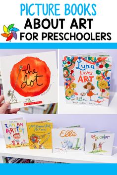 children's books about art for preschoolers with the title overlaying them