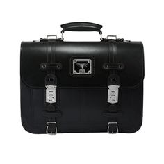 Business Briefcase - Black Black Leather Briefcase With Silver-tone Hardware, Satchel Shoulder Bag With Palladium Hardware For Business Trips, Black Business Briefcase With Silver-tone Hardware, Black Briefcase With Silver-tone Hardware For Business, Classic Bag With Silver-tone Hardware For Business Trips, Black Briefcase With Silver-tone Hardware For Office, Classic Satchel With Silver-tone Hardware, Classic Briefcase With Silver-tone Hardware For Work, Classic Formal Satchel With Gunmetal Hardware