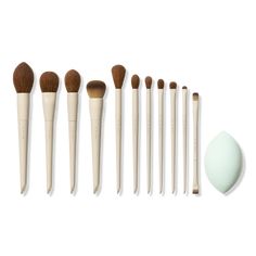 Morphe X Ariel Signature Look 12-Piece Face & Eye Brush Set - Morphe | Ulta Beauty Morphe Brushes Set, Jenner Makeup, Eye Brushes Set, Powder Contour, Kylie Jenner Makeup, Best Makeup Brushes, Cream Contour, Eye Makeup Brushes, Contour Brush