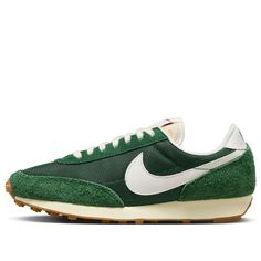 Shop (WMNS) Nike DBreak Vintage 'Fir Coconut Milk' DX0751-301 at KICKS CREW — your go-to for authentic, stylish sneakers. Whether for fashion, performance, or collection, find your perfect pair with us. Shoes Aesthetic Men, Retro Running Shoes, Nike Retro, Limited Edition Sneakers, Shoes Sneakers Nike, Nike Brand, Classic Wardrobe, Trendy Sneakers, Aesthetic Shoes