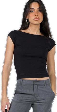 Womens Knit Tops, Summer Crop Tops, Knitting Women, Online Tops, Basic Tops, New Tops, Black Crop Tops, Buy Now Pay Later, Basic Tees