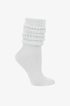 Lounge Socks, Long Chunky White Socks, Slouch Socks Aesthetic, Scrunched Socks, Thick White Socks, Chunky Socks, Scrunch Socks, Comfortable Thick Snug Socks, 80s Slouch Socks