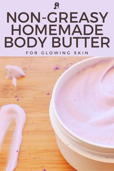 Diy Skin Care Recipes Moisturizer Homemade Body Butter, Diy Body Butter Non Greasy, Non Greasy Body Butter Recipe, Mango Butter Body Butter, Essential Oil Body Butter, Non Greasy Body Butter, Body Butter Recipe Homemade, Diy Body Butter Recipes, Diy Body Lotion