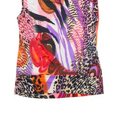 Item is in good used condition. >Size: M >Armpit To Armpit: 15" >Armpit To Cuff: N/A" >Collar To Hem: 21" Fitted Multicolor Tank Vest, Multicolor Stretch Sleeveless Tops, Multicolor Graphic Print Stretch Tank Top, Multicolor Stretch Tank Top With Graphic Print, Multicolor Sleeveless Top With Graphic Print, Stretch Multicolor Graphic Print Tank Top, Summer Sleeveless Tank Top With Sublimation Print, Casual Sleeveless Top With Multicolor Print, Summer Sublimation Print Sleeveless Tank Top