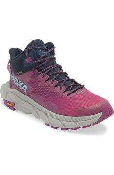 HOKA Trail Code Gore-Tex® Hiking Boot (Women) | Nordstromrack Gore-tex Hiking Boots For Outdoor, Ergonomic Gore-tex Hiking Boots, Gore-tex Hiking Boots With Laces For Outdoor, Waterproof Gore-tex Trail Running Shoes For Hiking, Gore-tex Hiking Boots For Trail Running, Gore Tex Hiking Boots, Hiking Boots Women, Hiking Boot, Gore Tex