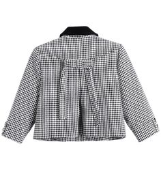 Black And White Houndstooth Wool Jacket | Joy - Red Velvet S Winter Collared Outerwear With Houndstooth Pattern, Collared Houndstooth Winter Outerwear, Collared Houndstooth Outerwear For Winter, Fall Gingham Outerwear With Long Sleeves, Fall Gingham Outerwear With Pockets, Spring Houndstooth Outerwear With Lapel Collar, Gingham Long Sleeve Outerwear For Work, Chic Gingham Outerwear For Fall, Chic Gingham Long Sleeve Outerwear