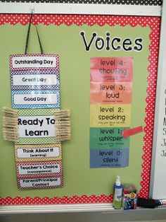 a bulletin board with words on it that say, voice and learn to read in different languages