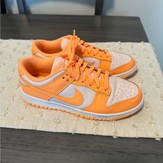 Women’s Nike Dunk Low Sneakers. Worn Only Once Or Twice. In Excellent Condition Just Never Really Wear Them Peach Cream Color, Shoes Nike Women, Peach Cream, Peaches Cream, Nike Dunk Low, Low Sneakers, Dunk Low, Shoes Nike, Nike Dunk