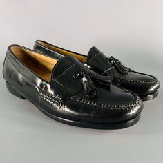 Cole Haan Loafers In A Black Leather Fabric Featuring A Tassels Design And Slip On Closure. Note: This Item Has Been Professionally Resoled.Excellent Pre-Owned Condition. Marked: 14 3506 10 D 63735outsole: 11.25 Inches X 4 Inches Sui Generis Reference: 130934 Category: Loafers More Details Brand: Cole Haan Gender: Male Size: 10 Color: Black Pattern: Solid Fabric: Leather Style: Tassels Age Group: Adult Sui Generis Designer Consignment Is An Award Winning Fashion Resale Store For Women & Men. Loc Casual Plain Toe Tassel Loafers For Galas, Casual Tassel Loafers With Plain Toe For Galas, Tasseled Round Toe Dress Shoes For Galas, Tasseled Dress Shoes For Galas, Black Tassel Loafers With Brogue Detailing, Casual Tassel Loafers With Round Toe For Galas, Classic Black Slip-on Tassel Loafers, Black Wingtip Tassel Loafers With Rubber Sole, Black Moc Toe Tassel Loafers With Rubber Sole