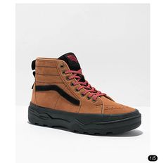 Sentry Sk8-Hi Hiker With Ultracush Ortholite Insole. Will Ship Same Or Next Day, Brand New With Tags And Box Upon Request. Message With Any Questions And Bundle For A Discount! New To Poshmark? Use Invite Code- Dunn_dealz For $10 Off Your First Purchase! Vans Brown High-top Sneakers, Brown High-top Vans Sneakers, Vans Leather Sneakers For Fall, Vans Brown Sneakers For Fall, Vans Brown Sneakers With Cushioned Footbed, Brown Vans Sneakers With Cushioned Footbed, Brown Suede Ankle-high Sneakers, Vans Brown, Vans Slip On Shoes