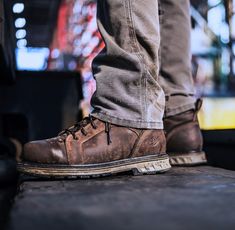 In 1936, Charles Danner moved to the Pacific Northwest to build the best boots loggers had ever known. As the industry grew, so did the need for more versatile footwear options. Nearly a century later, we’re still developing boots for tradesmen and women with the same dedication to craftsmanship as we did back then. The Steel Yard work boot blends our legendary durability with game-changing comfort and a variety of performance features to meet the demands of every job across the site. Style 1253 Work Boots Outfit, Best Boots, Concept Clothing, Steel Toe Work Boots, Rugged Style, Country Men, Work Boots Men, Yard Work, Work Boot