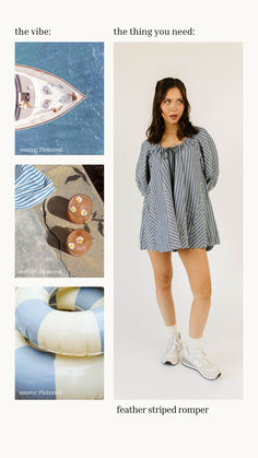 Striped Jumpsuits For Spring Day Out, Chic Striped Summer Jumpsuits And Rompers, Chic Striped Jumpsuits And Rompers For Summer, Spring Striped Loungewear Dress, Flowy Jumpsuits And Rompers For Summer Day Out, Flowy Summer Jumpsuits And Rompers For A Day Out, Striped Summer Jumpsuits And Rompers For Vacation, Dressy Summer Outfits, Outfit Ideas Dressy