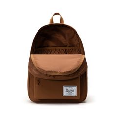 Room for an adventure-filled semester. Sized for everything you love doing whether you're in class or not. Made with 100% recycled EcoSystem™ fabrics and updated with features like a water-bottle pocket, laptop sleeve, this backpack has enough volume to pack in all your school essentials and more. Size: 18.00"(H) x 13.00"(W) x 7.00"(D), 30.0L EcoSystem™ 600D Fabric made from 100% recycled post-consumer water bottles Tonal stripe EcoSystem™ Liner made from 100% recycled post-consumer water bottle Herschel Classic Backpack, Iron Orchid Designs, School Essentials, Herschel Supply, Classic Backpack, Sock Shop, Plain Tshirt, Luxury Gifts, Herschel