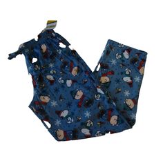 Peanuts Men's Christmas Minky Fleece Sleep Pajama Pants New With Tags Men's Size: M Waist Size: 32-34 Color: Blue With Multi-Color Print Character: Peanuts (Snoopy/Charlie Brown/Woodstock) Print Features: - Minky Fleece - Side Pockets - Adjustable Drawstring - Button Fly Opening - Inseam: 31" Casual Christmas Sleepwear With Elastic Waistband, Casual Christmas Bottoms For Sleepovers, Charlie Brown Woodstock, Snoopy Pajamas, Mens Christmas Pajamas, Christmas Pajama Pants, Family Pajama Sets, Christmas Pjs, Charlie Brown Peanuts