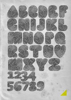 an image of a poster with fingerprints on the front and back of it