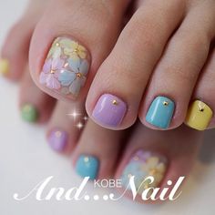 Easter Nail Art Ideas, Toenail Art Designs, Feet Nail Design, Pedicure Designs Toenails, Easter Nail, Gel Toe Nails, Toe Nail Color, Easter Nail Art, Pretty Toe Nails