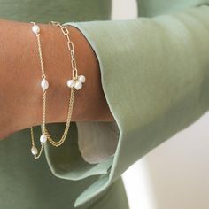 Keshi Pearl Chain Bracelet – POPPY FINCH U.S. Pearl Jacket, Pearl Collection, Solitaire Necklaces, Gemstone Engagement, Keshi Pearls, Beaded Hoop Earrings, Pearl Gemstone, Pearl Stud Earrings, Pearl Chain