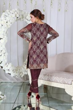 Pakistani Designer Online | Sarosh Salman | Luxury Pret & Wedding Wear Silk Thread Embroidery, Pakistani Women Dresses, Luxury Pret, Designer Outfit, Embroidered Organza, Embroidered Border, Trendy Art, Organza Dupatta, Pakistani Designers