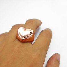 This personalized rose gold monogram heart ring has a lovely touch of romantic appeal that go straight to her heart. it is a classic signet heart ring with a a modern twist that is a must have for every woman's jewelry box, and will be a perfect gift for your loved one. This custom heart ring is engraved in a beautiful detailed font of your choice, #HEART Valentine's Day Pink Gold Heart Ring Gift, Rose Gold Rings For Valentine's Day, Rose Gold Heart Charm Promise Ring, Rose Gold Heart Ring Valentine's Day Gift, Rose Gold Heart Ring With Charm For Promise, Personalized Rose Gold Engraved Ring For Promise, Personalized Rose Gold Promise Heart Ring, Personalized Rose Gold Heart Promise Ring, Personalized Rose Gold Engraved Promise Ring