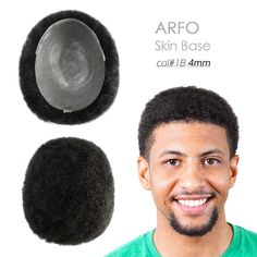 Style: Afro Curl Skin 4mm [SUPER POLY SKIN DURABLE TOUPEE ] The hair unit is medium skin knotted, medium density, durable enough, looks natural. [HIGH QUALITY AND COMPETITIVE PRICE] The mens toupee is 100% human hair, all hand tied. We control every production step strictly and try to offer the best price. [FIT CLOSELY] The hairpiece is 8''x10'', 4mm Afro Curl hair, 6'' in length. The hair piece can be cut to any size per bold part. [FREE HAIR STYLES FOR MENS HAIR PIECES] The hair toupee can be Free Hair Styles, Afro Hairstyles Men, Mens Toupee, Hair Unit, Hair Replacement Systems, Afro Curls, Afro Men, Hair Toupee, Curl Hair