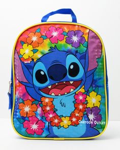 DISNEY STITCH MINI TODDLER BACKPACK. 100% NEW AND ORIGINAL. MEASURES 11" TALL. FAST SHIPPING IN THE USA. Cartoon Style Multicolor Rectangular Bag, Cute Multicolor Backpack For Disney Trips, Playful Multicolor Bags With Character Print, Playful Character Print Multicolor Bag, Playful Multicolor Character Print Bags, Fun Multicolor Backpack For Disney Trips, Multicolor Disney Standard Backpack, Fun Multicolor Bag With Character Print, Cute Multicolor Rectangular Backpack