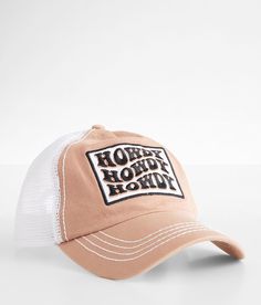 David & Young Howdy Baseball Hat - White/Brown , Women's Beigewhite Embroidered patch snapback hat One size fits most. 65% Cotton 35% Polyester. Spot clean only. Apparel & Accessories > Clothing Accessories > Hats Retro White Hat With Logo Patch, White Retro Hat With Logo Patch, Adjustable Brown Baseball Cap With Letter Patch, Brown Snapback Trucker Hat For Spring, Brown Trucker Baseball Cap With Letter Print, Beige Trucker Snapback Baseball Cap, Country Style White Snapback Hat, Brown Curved Bill Hat With Letter Print, Brown Spring Trucker Hat