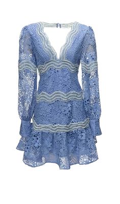 LACE SLEEVE TRIM DETAIL MINI DRESS IN BLUE Floral Dress Shoes, Satin Corset Dress, Dress Trims, Bodysuit Dress, Lace Dress With Sleeves, Lace Trims, Blue Mini Dress, Plus Size Kleidung, Stretch Satin