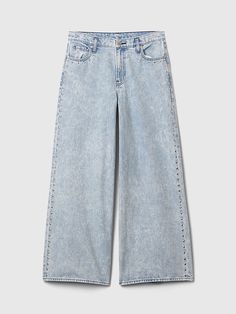 Mid Rise Studded Baggy Jeans Baggy Jean, Jeans Look, Break In, Mid Rise Jeans, Baggy Jeans, Stretch Jeans, Baby Toddler, Mid Rise, Full Length