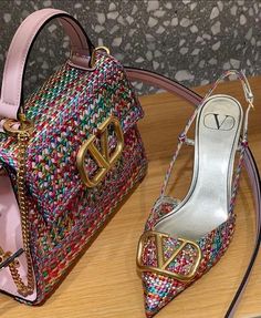 Bag And Shoes, Valentino Bag, My Style Bags, Dr Shoes, Luxury Bags Collection, Gold Purse