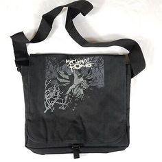 Vintage My Chemical Romance Official Messenger Bag 2000s Y2K Emo Pop Punk Goth. Very good used condition. My Chemical Romance Black Parade, Bag 2000s, 2000 Emo, Emo Pop, Y2k Bags, Emo Accessories, 2000s Emo, Y2k Emo, 2000s Clothes