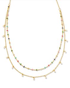 Go all in on the minimal aesthetic with the Eve Multi Strand Necklace, featuring petite cultured freshwater pearls and layered chains. It’s a chic yet simple way to achieve effortless style status—what's there to say no to? Affordable Multi-strand Necklace With Tiny Beads, Multicolor Multi-strand Tiny Beads Necklaces, Multicolor Tiny Beads Multi-strand Necklace, Gold Multi-strand Necklace With Colorful Beads, Colorful Beads Multi-strand Layered Necklace Gift, Multi Strand Necklace Gold, Layered Chains, Minimal Aesthetic, Jogger Set