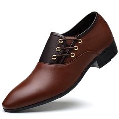 Looking for a fashionable pair of men's shoes. Then look no further. These stylish, hip and debonair Chase Driver casual shoes are a dream come true. Made from patent leather material, rubber and PU, these shoes are known to be durable and comfortable. Get your pair today!! Specifications Upper Material: Patent LeatherShoes Type: OxfordsPattern Type: BorderedInsole Material: Cow SplitFit: Fits true to size, take your normal sizeLining Material: PUToe Shape: Pointed ToeOutsole Material: RubberCl Dark Brown Dress Shoes, Brown Oxford Shoes, Business Casual Shoes, Leather Formal Shoes, Brown Dress Shoes, Brown Leather Shoes, Oxford Dress Shoes, Business Shoes, Leather Oxford Shoes