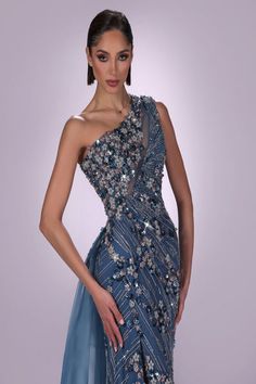 Luxury Embellished Gown For Party, Luxury Sequined Prom Evening Dress, Couture Sequin Gown For Formal Occasions, Luxury Evening Gown For Prom, Couture Sequin Evening Dress, Couture Evening Dress With Sequins, Luxury Sequin Evening Dress With Fitted Bodice, Luxury Gown For Gala, Couture Evening Gown With Sequins