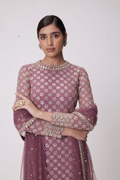 Mud mauve hand embroidered Kurta, Pants and dupatta.From Vvani Vats Jugmug's collection.DELIVERY TIMEPlease allow 8-12 weeks for your outfit to arrive.FABRIC DETAILSKurta - Georgette Dupatta - GeorgettePants - GeorgetteProfessional cleaning only. Vani Vats, Kurta Pants, Kurta Pant Set, Mirror Round, Indian Wedding Wear, Embroidered Pants, Straight Kurta, Kurta With Pants, Georgette Fabric