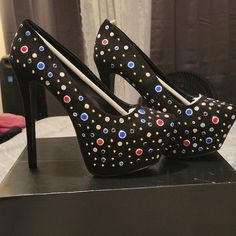 Platform Heels - Never Worn Shoe Dazzle, Platform Heels, Shoes Women Heels, Shoes Heels, Heels, Women Shopping, Black, Color