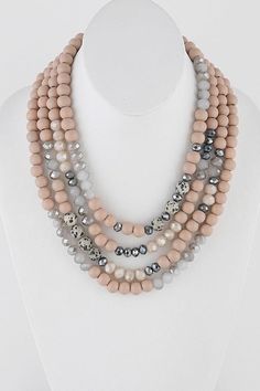 Layered Beaded Necklace, Homemade Necklaces, Jewlery Necklace, Layered Beaded Necklaces, Beaded Jewelry Necklaces, Diy Jewelry Necklace, Hats Fashion, Beaded Necklace Diy, Jewelry Making Necklace