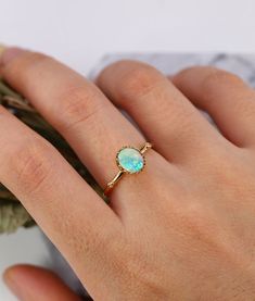 Faceted Opal engagement ring vintage antique women oval shaped 14k gold art deco unique birthstone Delicate wedding promise gift for her https://www.etsy.com/shop/BrilliantRing?ref=l2-shopheader-name --------------------Specifications---------------------- Stone - 6*7mm opal ---------------------DIMENSIONS---------------------- The Width of the Band - 1.55mm The Thickness of the Band - 1.5mm ---------------------------SIZES----------------------------- This ring is made to order in any size, Ple Elegant Oval Cabochon Opal Ring Gift, Elegant Opal Oval Cabochon Ring Gift, Delicate Oval Solitaire Jewelry, Elegant 14k Gold Oval Opal Ring, Elegant Opal Ring With Oval Cabochon, Yellow Gold Oval Solitaire Opal Ring, Elegant Oval Opal Ring In 14k Gold, Oval Solitaire Opal Ring In Yellow Gold, Dainty Oval Cabochon Ring