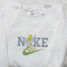 Tinker Bell x Nike Embroidered Sweatshirt, Tinker Bell Disney Embroidered Shirt, The Best Gift Disney Embroidered Crew Neck Tops, Disney Cotton Top With Embroidered Logo, Disney Crew Neck Sweatshirt With Embroidered Logo, Disney Cotton Tops With Embroidered Graphics, Disney Style Embroidered Cotton Tops, Disney Embroidered Cotton Tops, Disney Cotton Sweatshirt With Embroidered Graphics, Disney Embroidered Long Sleeve Sweatshirt, Disney Embroidered Long Sleeve Tops