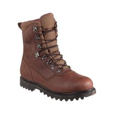 a pair of brown boots with laces on the outstep and side zipper