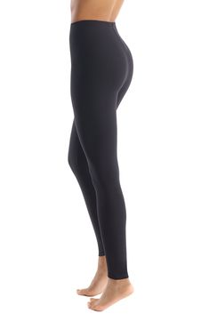 An internal control-top waistband offers a sleek and smoothing fit in these essential, everyday leggings. Style Name:Commando Control Top Leggings. Style Number: 847351. Sleek Yoga Pants, Tight Mid-rise Leggings, Sleek Tight Elastane Activewear, Sleek Compression Elastane Bottoms, Sleek Tight Bottoms For Pilates, Smoothing Elastane Leggings For Athleisure, Smoothing Athleisure Elastane Leggings, Tight Solid Leggings With Contoured Waistband, Full Length Comfort Stretch Leggings With Contoured Waistband