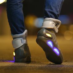 Back To The Future Shoes, Future Sneakers, Delorean Time Machine, Futuristic Shoes, Doc Brown, Marty Mcfly, Long Story Short, Long Story, Time Machine