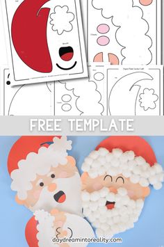 Transform a simple paper plate into a cheerful Santa Claus with our DIY craft idea! Perfect for Christmas crafting sessions, this activity is suitable for preschool and kindergarten-aged children. Using our printable template, kids can create their own Santa complete with cotton ball beard. It's an easy and fun way to explore creativity and enjoy quality time together during the holiday season. Get ready for festive fun with this engaging and simple craft project! Paper Plate Santa Craft, Build A Santa, Santa Craft For Kids, Paper Plate Santa, Santa Craft, Santa Template, Christmas Paper Plates, Fun Indoor Activities, Santa Crafts