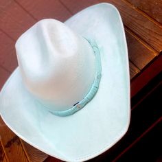 Unisex Adjustable Large/Med Has Band Inside New With Tags Blue Country Hat With Short Brim, Blue Wide Brim Hat For Rodeo, Blue Short Brim Country Hat, Western Blue Sun Hat With Flat Brim, Blue Brimmed Sun Hat For Rodeo, Blue Sun Hat With Curved Brim For Country Events, Western Style Blue Sun Hat With Flat Brim, Blue Rodeo Hat With Curved Brim, Wide Brim Blue Sun Hat For Rodeo