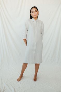 Natural sand / beige color linen women long buttoned dress TOTTORI that looks like long men shirt, long sleeve, length below knees, perfect clothing for hot summer. There is orange Sofa Killer logo on the side.. This women dress is made from 100% organic softened linen fabric for ultimate comfort. So, do you know what's the first thing you're going to do once you're wearing it? Most of the items i stock, so should ship in few days. Post delivery takes few weeks, sometimes one week. If You need express delivery, contact me and I'll get you an offer :) Lining: 100% softened 280g/sqm linen. Sofa Killer made in Lithuania as linen fabric too. Care/Washing - Hand washing is preferred. Cool iron. Model is wearing size S and she is 172 cm tall. P.S. I can do individual design plus size adult dress Beige Linen Dress With Buttons, Relaxed Fit Linen Button-up Dress, Beige Linen Button-up Dress For Summer, Beige Button-up Linen Dress For Summer, Beige Button-up Linen Summer Dress, Spring Long-sleeve Neutral Linen Dress, Spring Long Sleeve Neutral Linen Dress, Neutral Long Sleeve Linen Dress For Spring, Neutral Long Sleeve Linen Dress