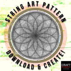 the cover art for string art pattern